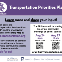 Sacramento Transportation Priorities Plan Virtual Meeting