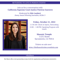 She Shares with California Chief Justice Patricia Guerrero